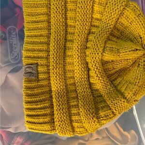 Yellow/Mustard color Knit Beanie - CC Brand